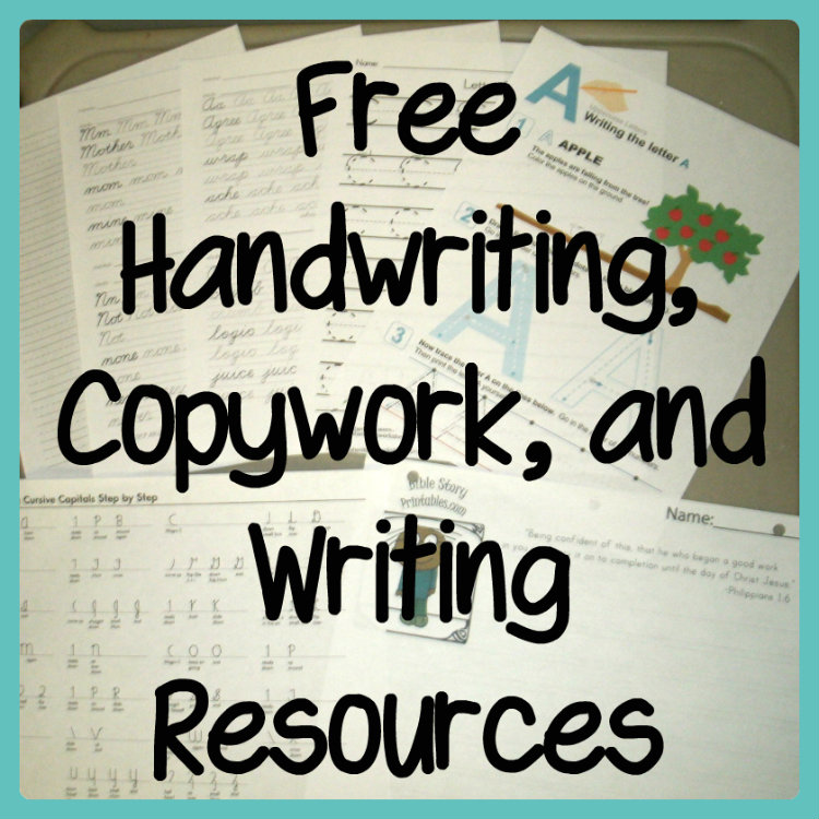 free-handwriting-copywork-and-writing-resources