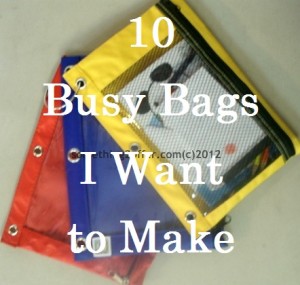 busy bags I want to make