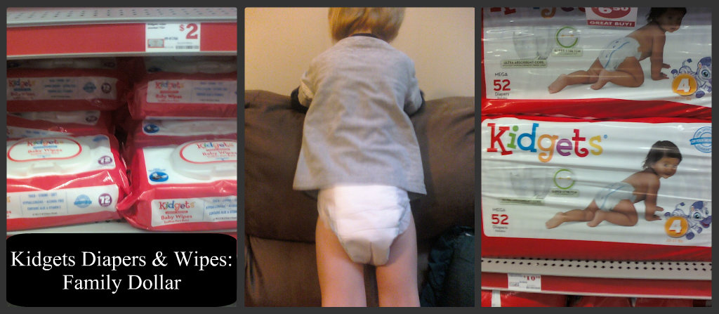kidgets diapers and wipes Family Dollar