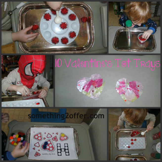valentines tot trays Collage