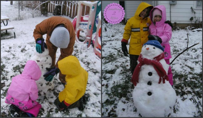 snowman collage