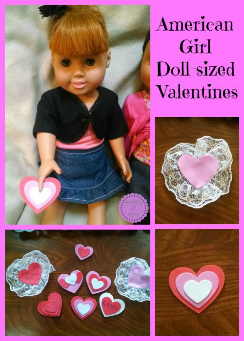 American Girl Doll sized Valentines