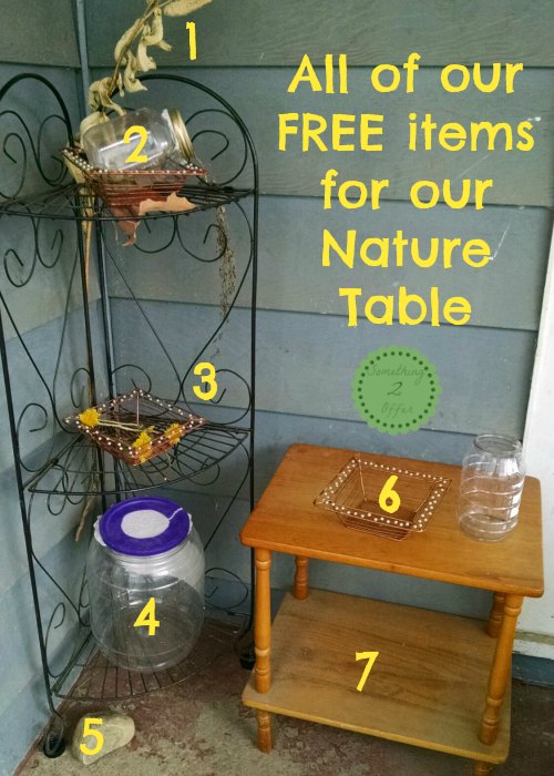 nature table numbered