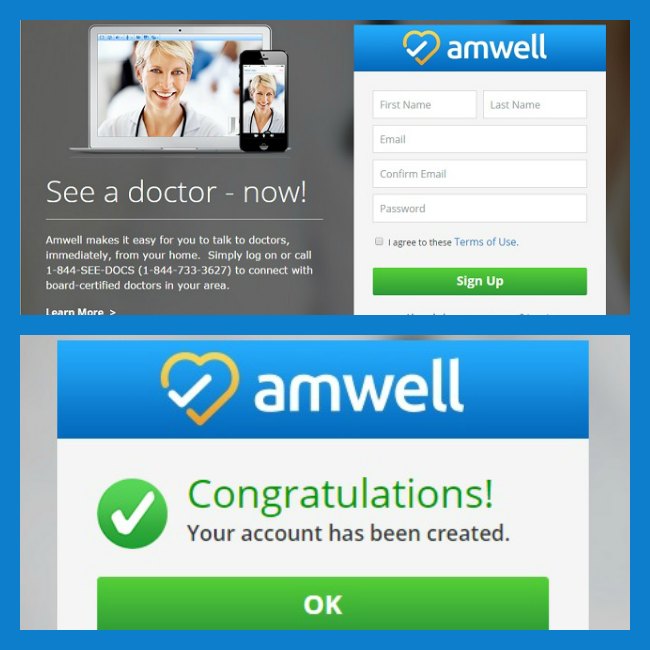 Amwell sign up