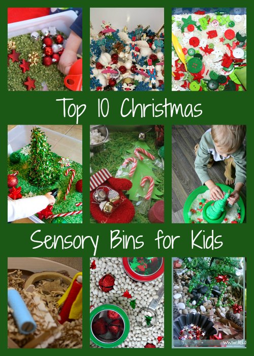 top 10 Christmas Sensory bins for Kids