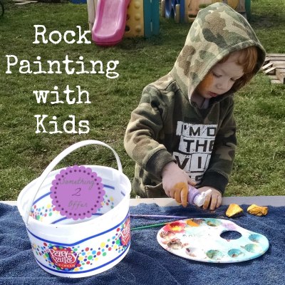 Rock painting with kids