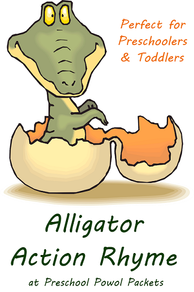 alligator action rhyme label