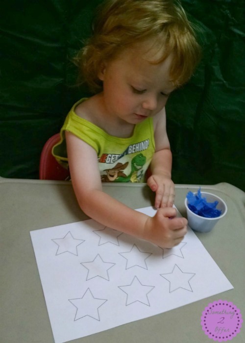 Star Crepe Paper Art