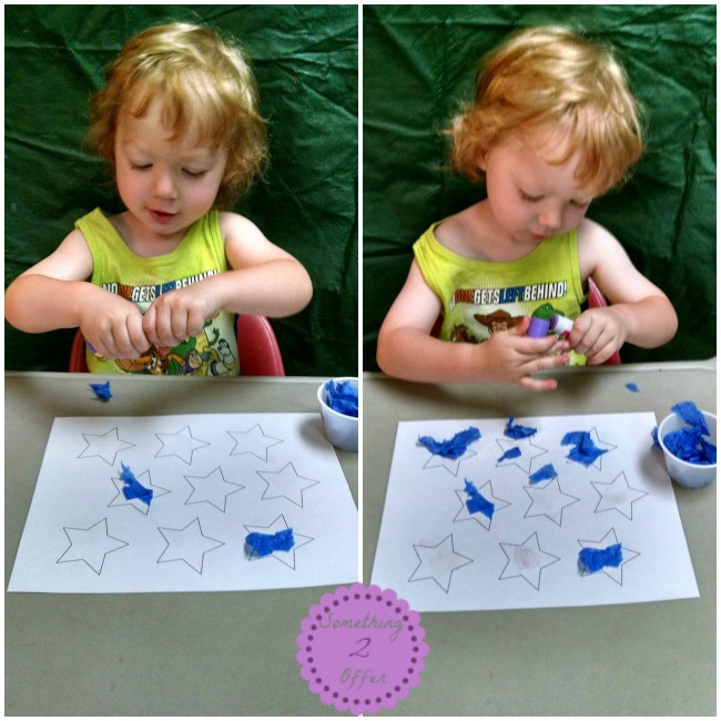 Star Crepe Paper Art