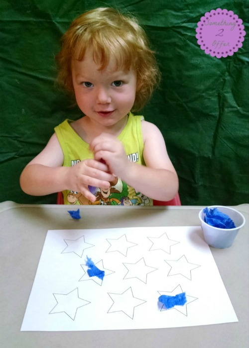 Star Crepe Paper Art