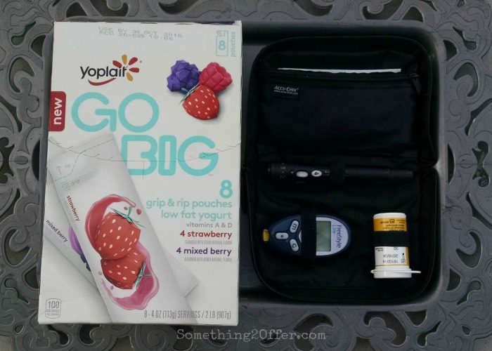 Go Big and diabetes supply bag