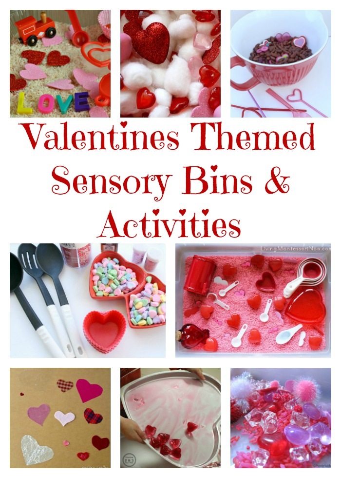 Valentines Sensory Bins and Activities