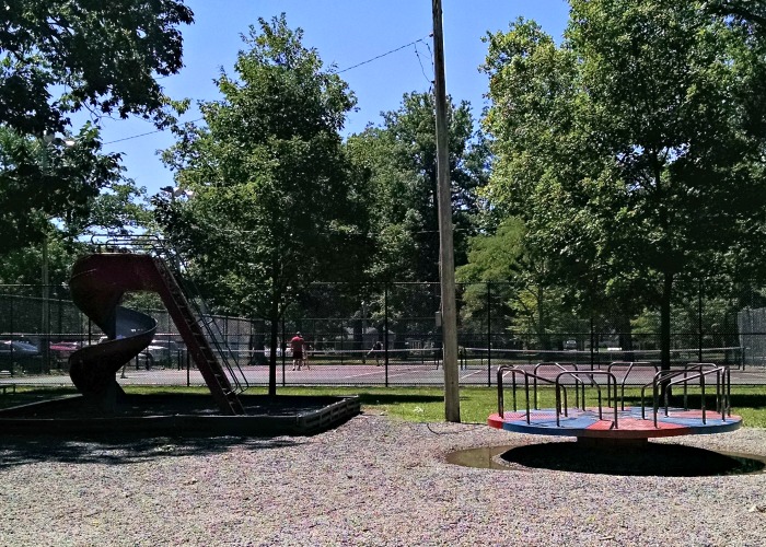 City Park slide and Merry-Go-Round
