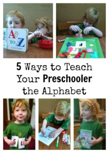 5 Ways to Teach Your Preschooler the Alphabet