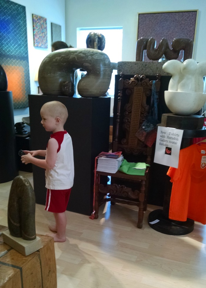 Herndon gallery indoors Lil' Red