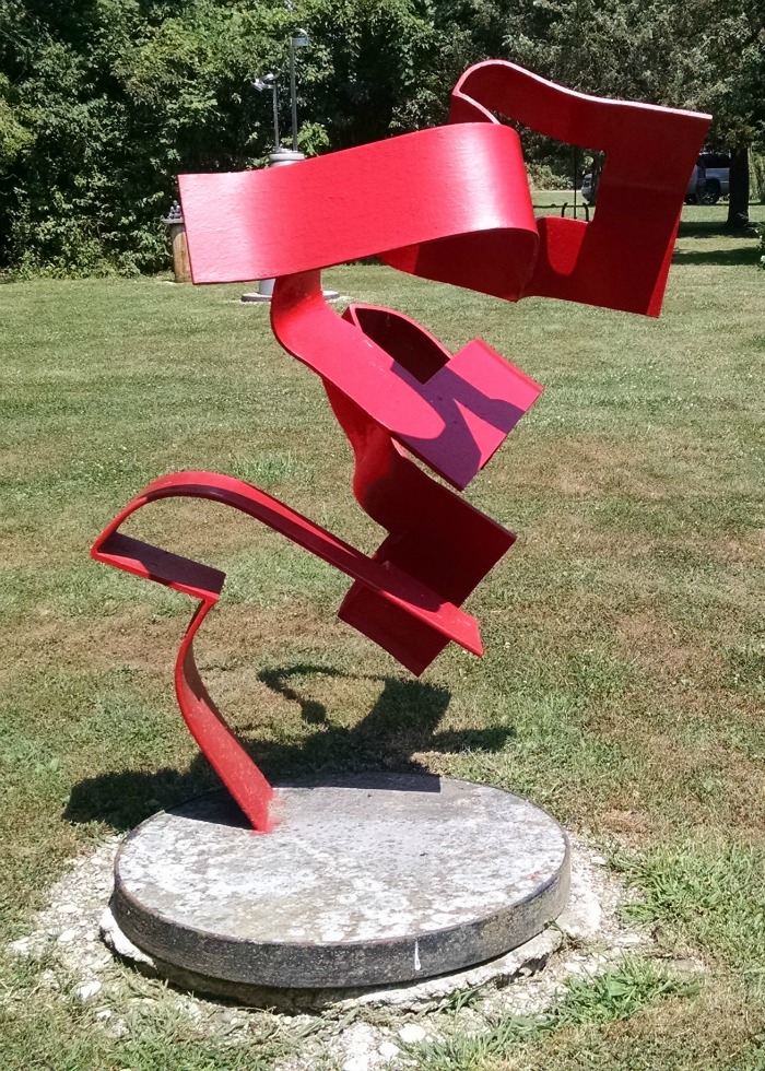 Herndon red sculpture
