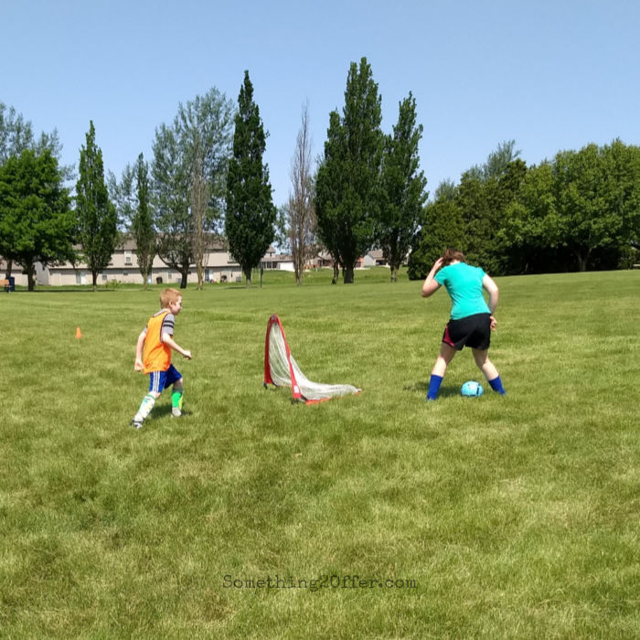 Soccer Camp Trying for a Goal