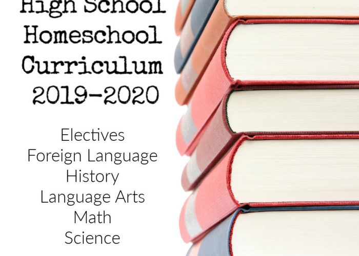 High School Homeschool Curriculum 2019-2020